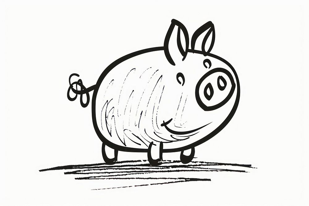 Minimal illustration of Piggy Bank pig piggy bank dynamite.