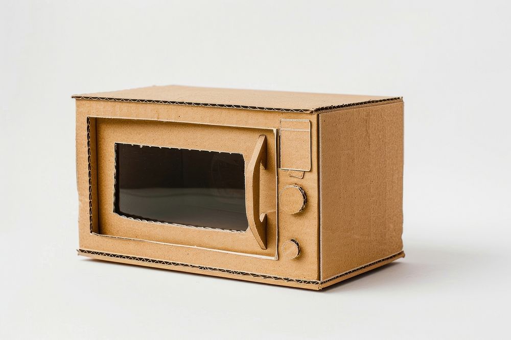 Microwave cardboard letterbox mailbox.