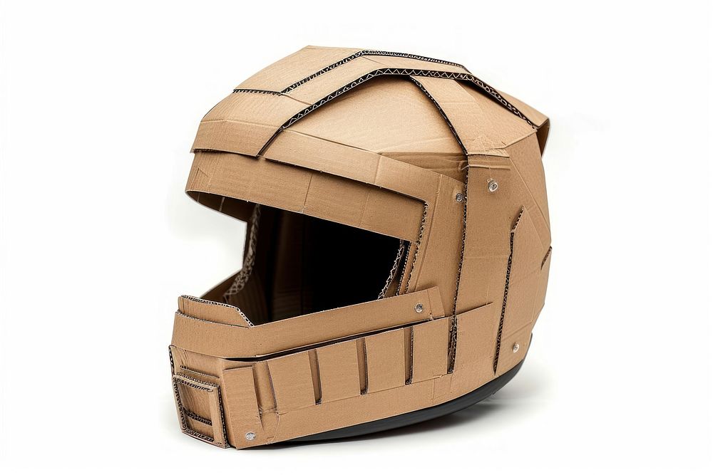 Motorcycle helmet cardboard accessories accessory.