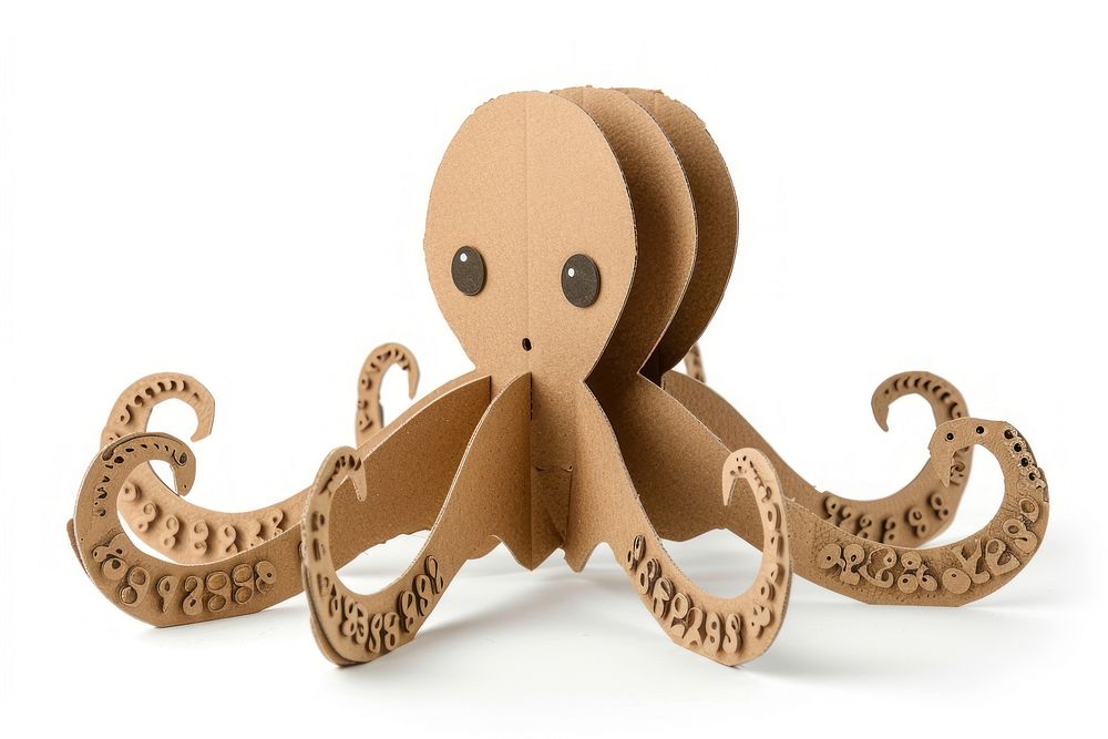 Octopus cardboard octopus invertebrate.