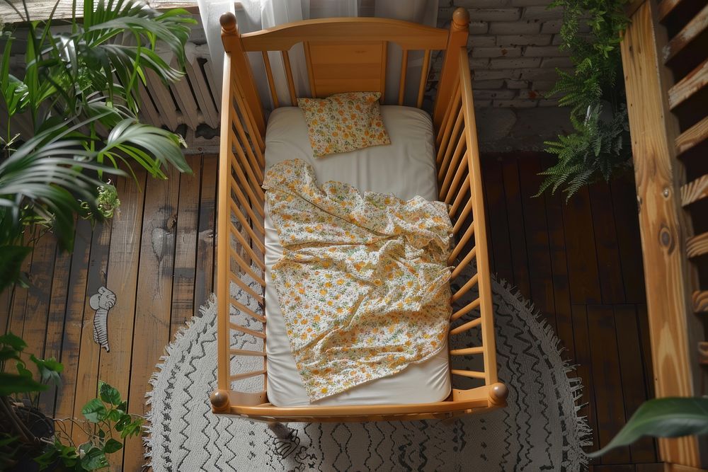 Baby crib furniture plant bed.