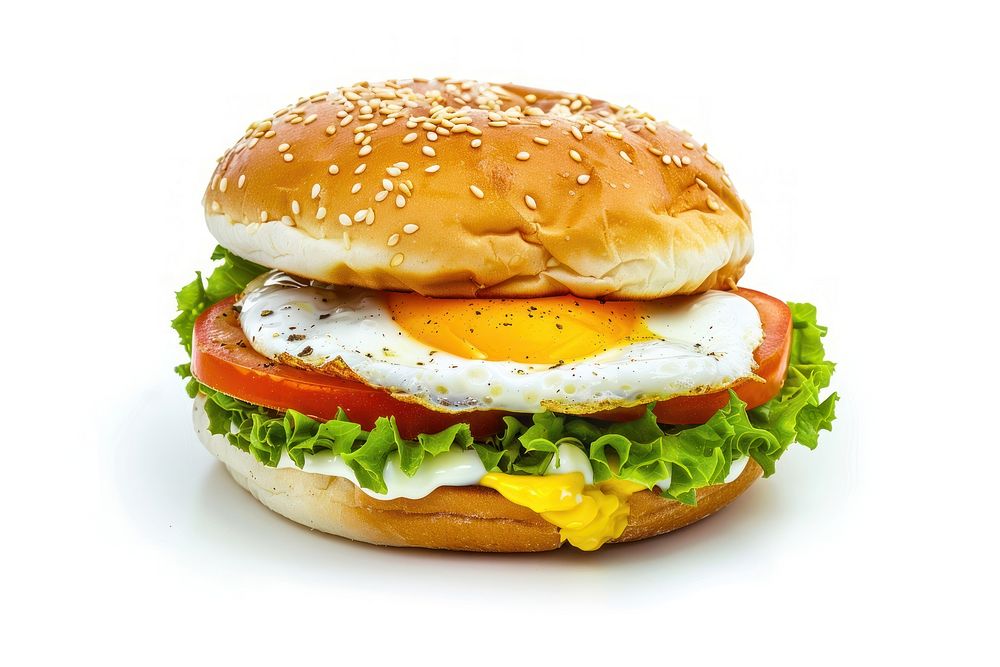 Big egg sandwich burger food.