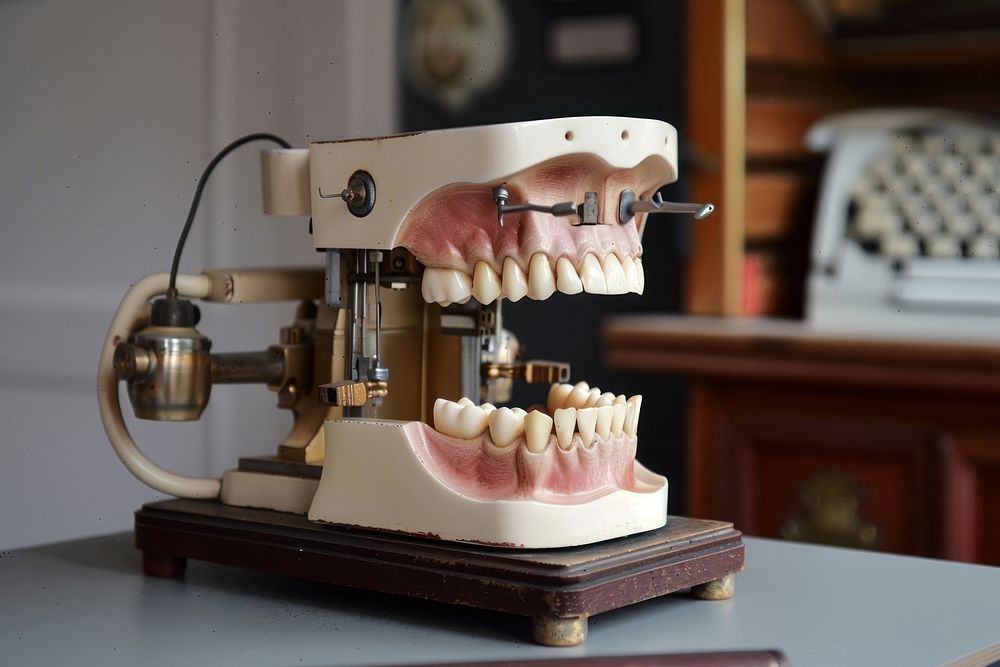 Dental equipment person device mouth.