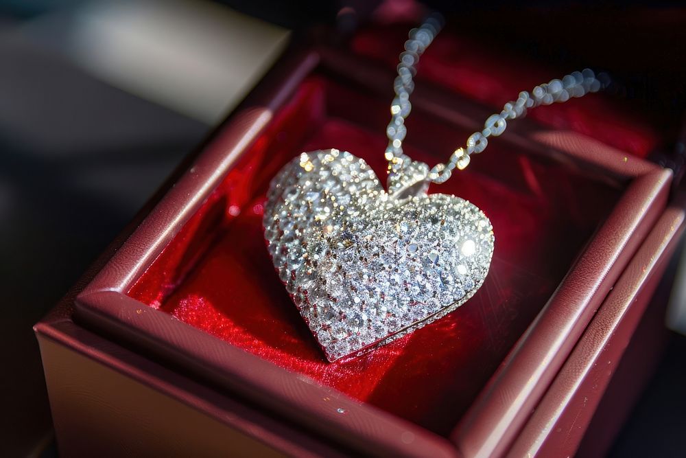 Diamond heart shape necklace accessories accessory jewelry.