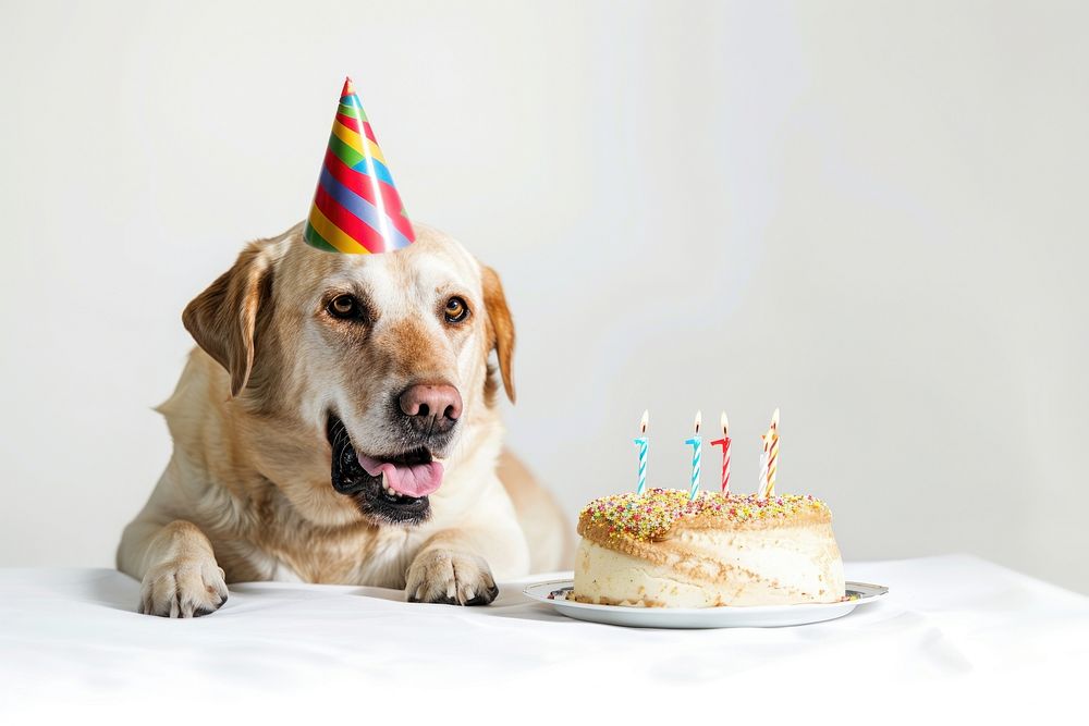 Happy birthday dog clothing dessert.