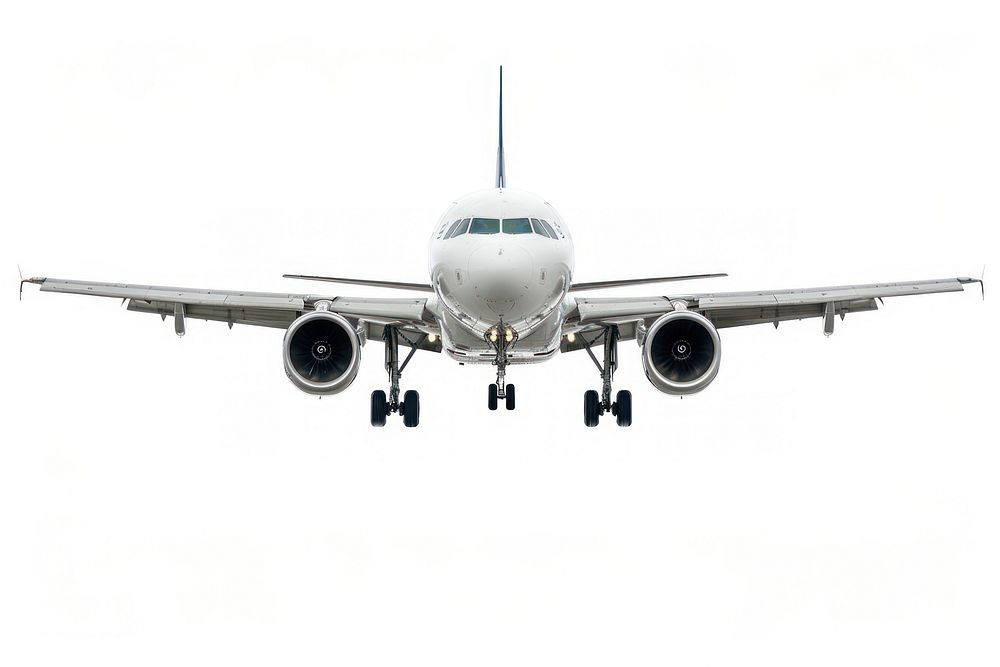 Jet airplane landing transportation aircraft airliner.