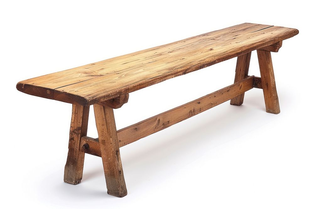 Long wood table furniture hardwood bench.