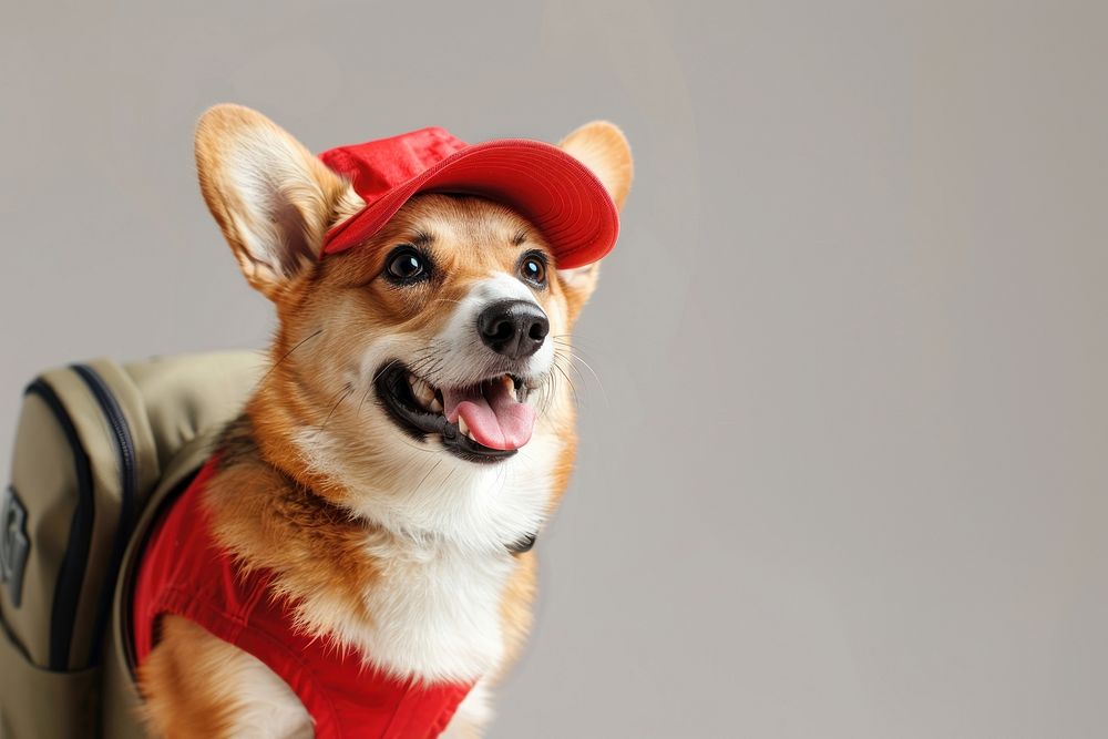 Corgi dog deliveryman clothing football apparel.