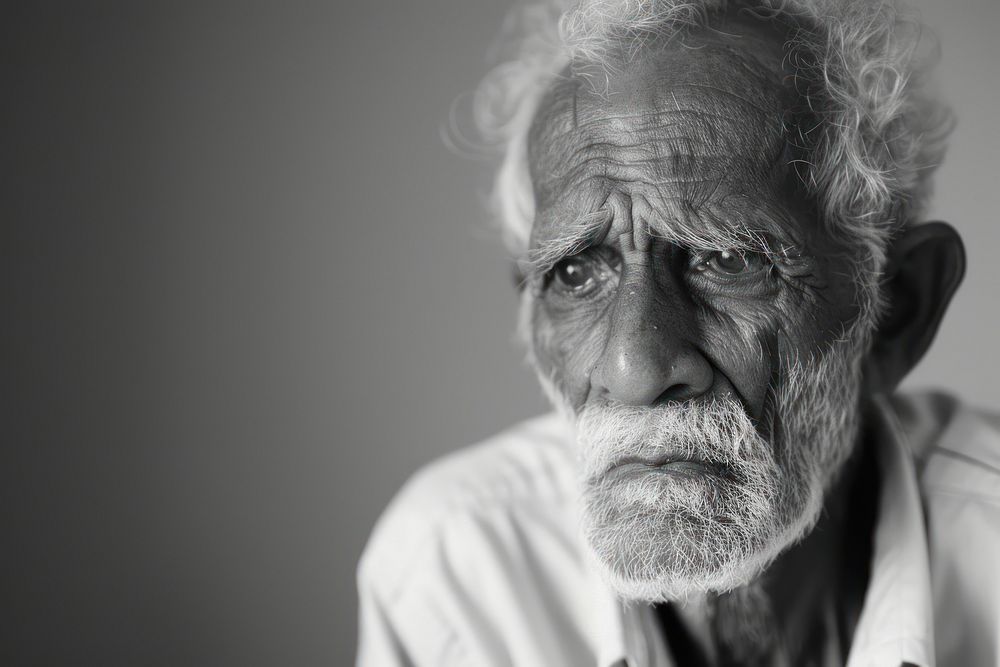 Old south asian man portrait photography person.