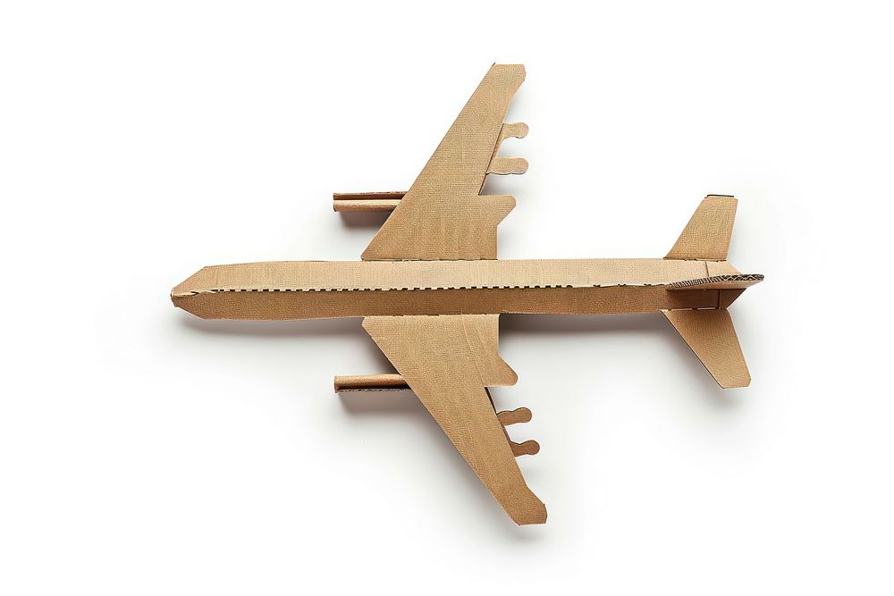 Plane cardboard transportation furniture.