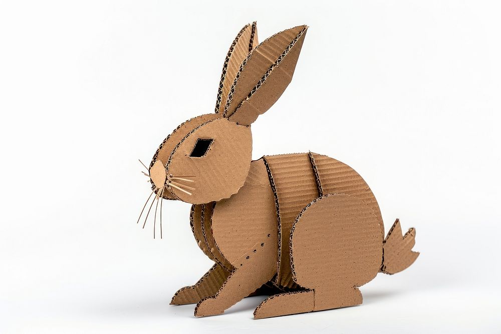 Rabbit cardboard rabbit animal.