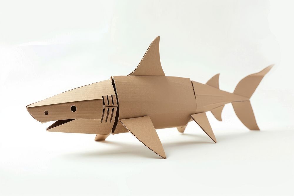 Shark cardboard shark transportation.