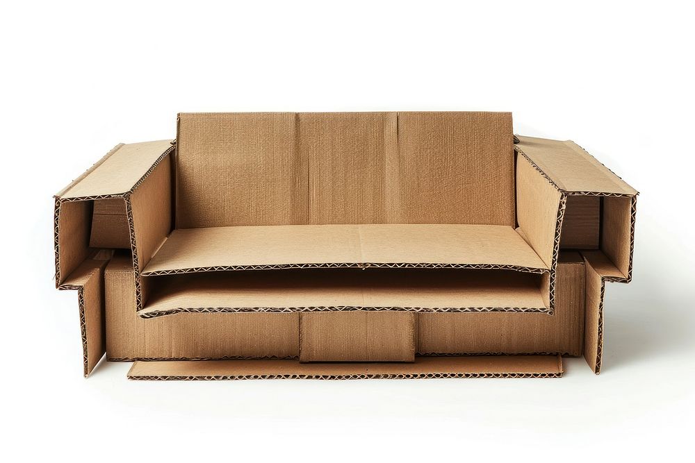 Sofa cardboard furniture package.