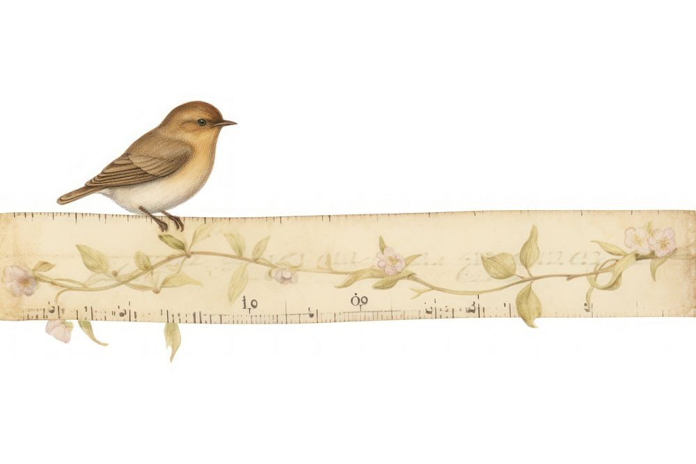 Bird vintage illustration sparrow animal white background.