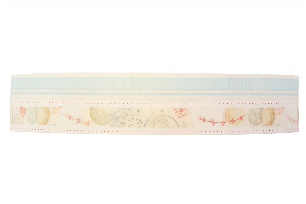 Ocean pattern washi tape white background accessories embroidery.