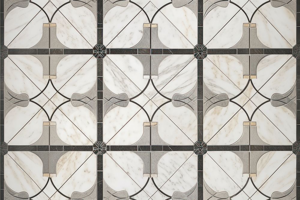 Antique art tile pattern indoors symbol cross.