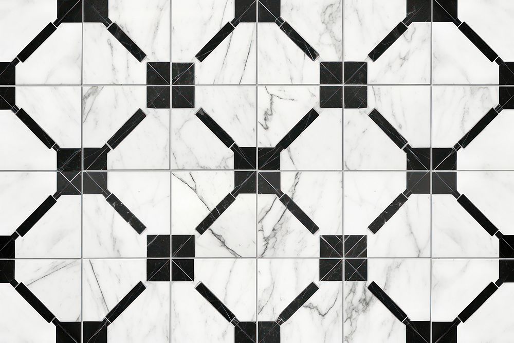 Antique art tile pattern floor.