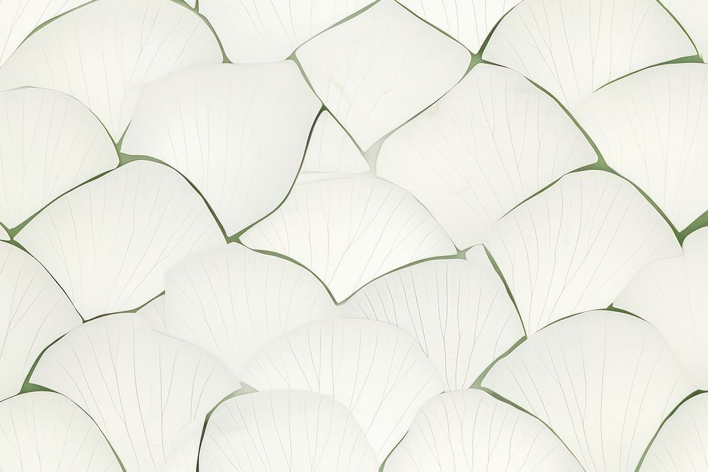 Ginkgo leaf tile pattern geranium blossom flower.