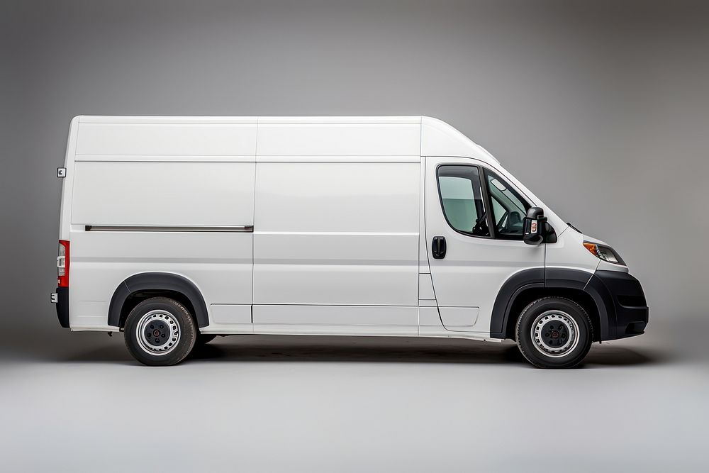 Van transportation vehicle gray. AI generated Image by rawpixel.