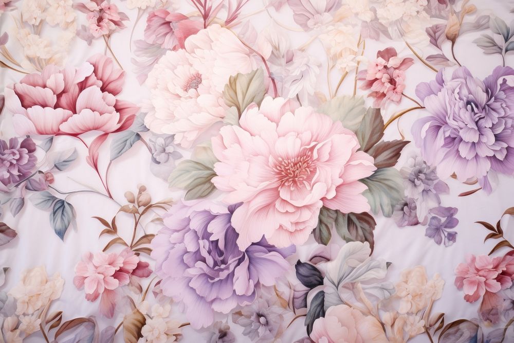 Floral pastel graphics pattern blossom.