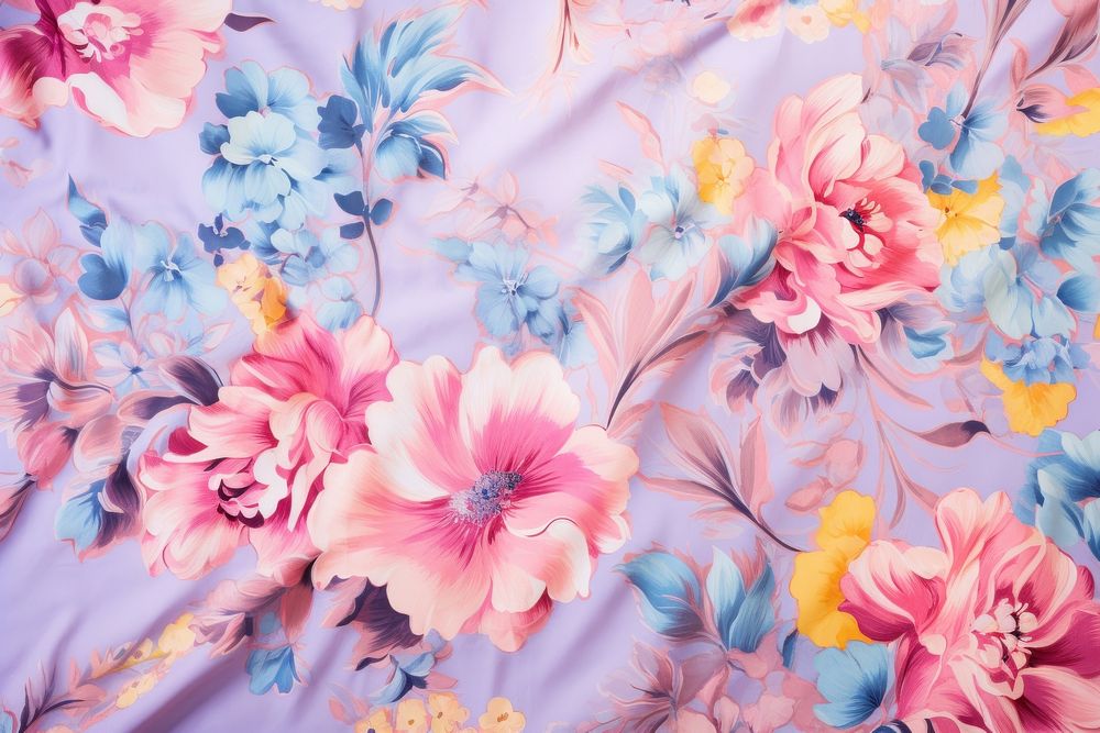 Floral pastel graphics pattern blossom.