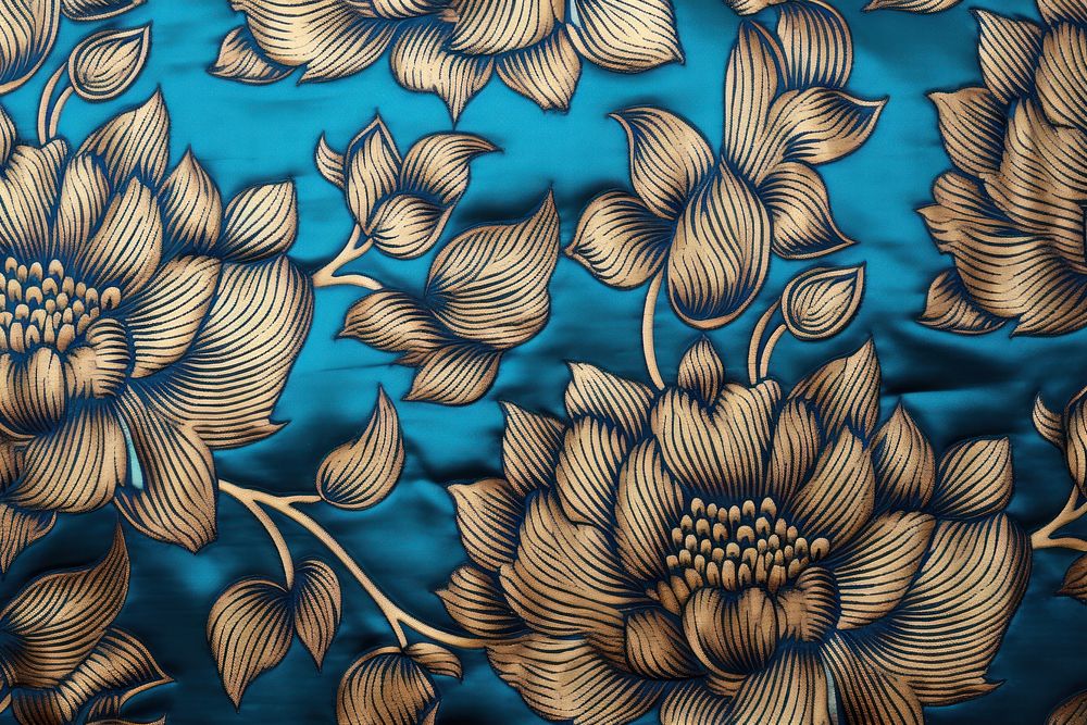 Lotus pattern fabric texture silk.
