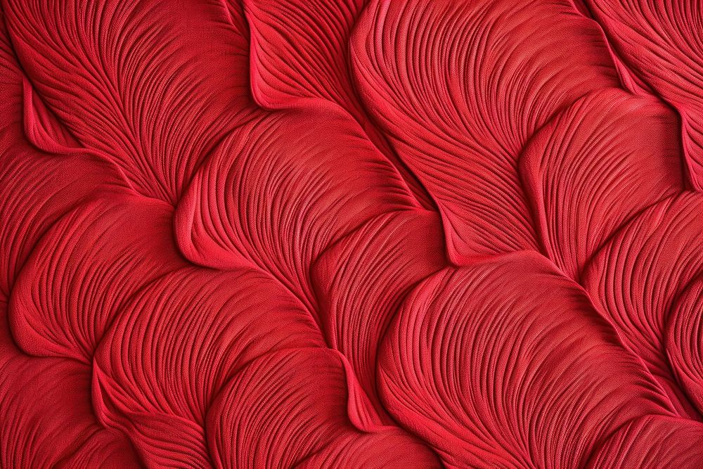 Tulip pattern fabric texture red.