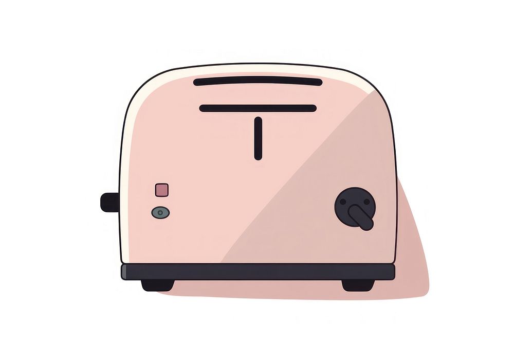 Flat design toaster appliance clothing apparel.