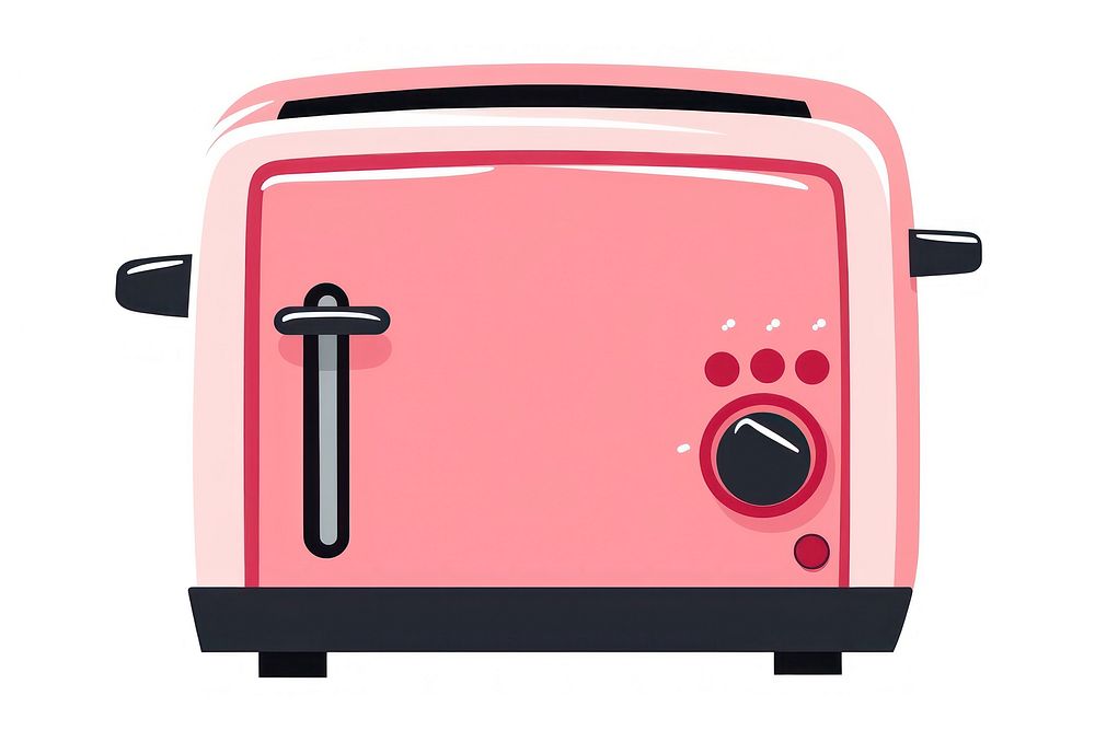 Flat design toaster appliance letterbox weaponry.