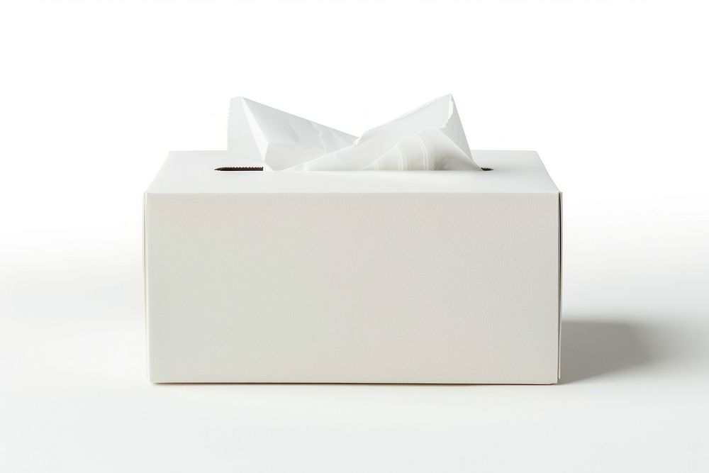 White tissue box letterbox mailbox paper.