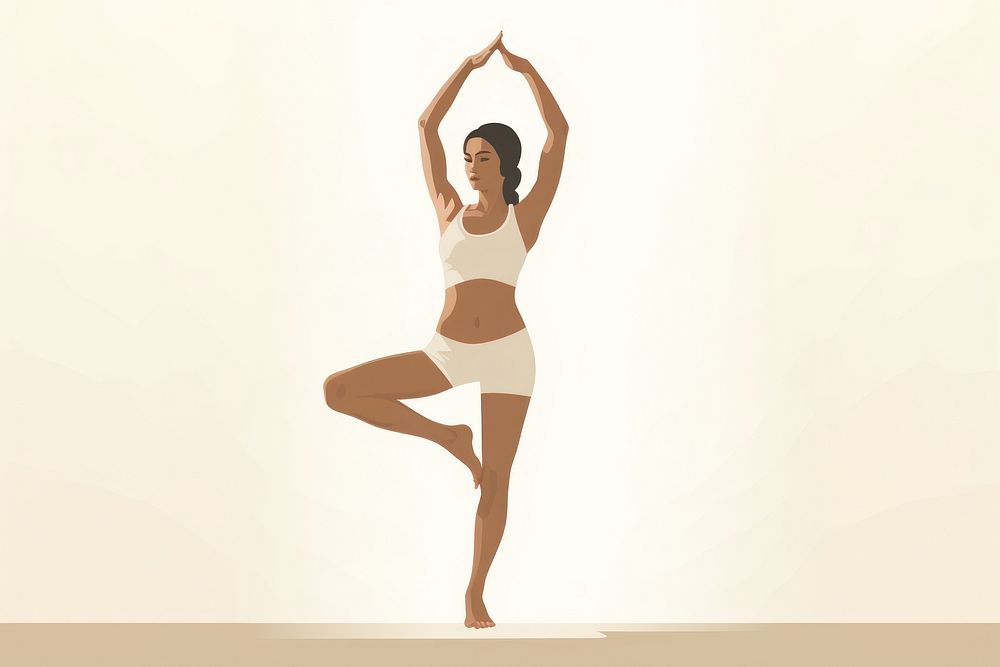Yoga woman exercise fitness.