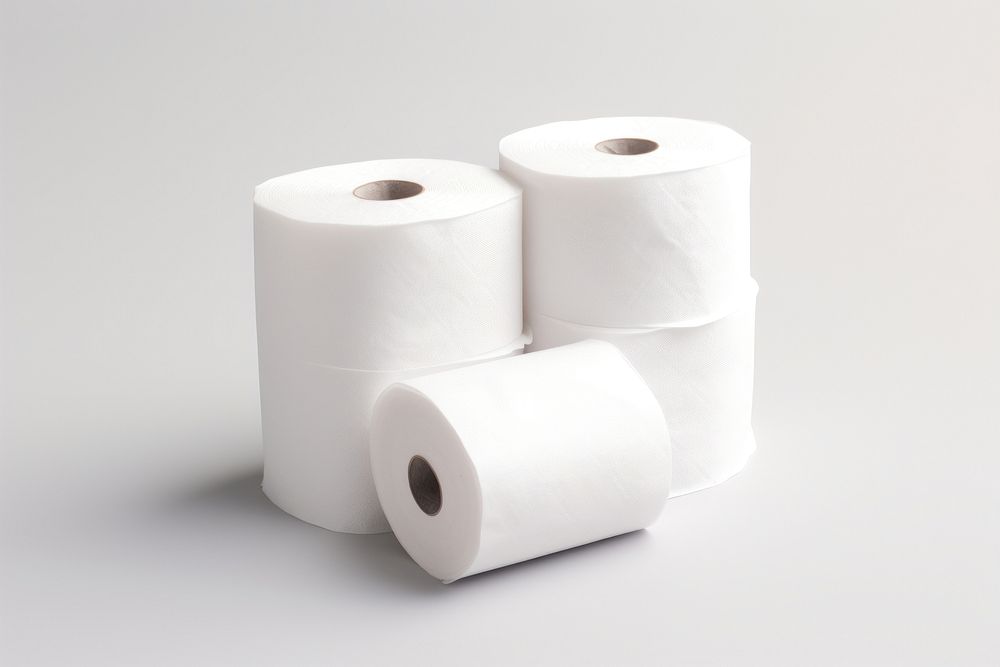 Toilet paper pack mockup tissue towel tape.
