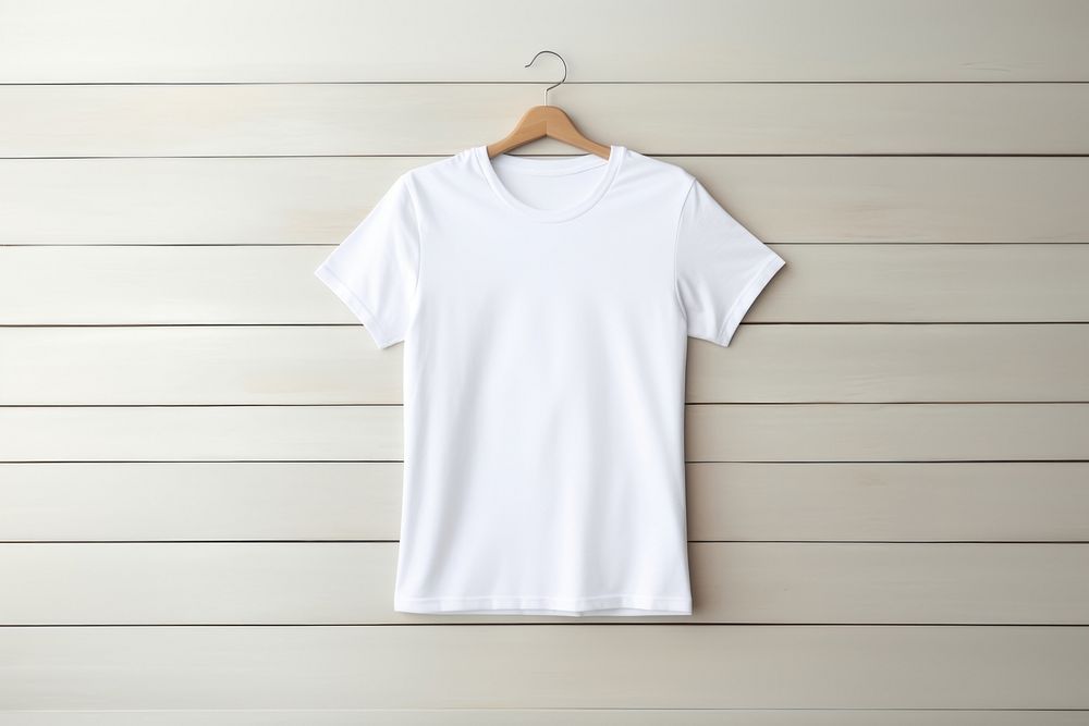 White Male Tshirt Mockup undershirt clothing apparel.
