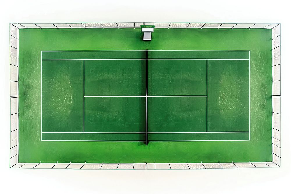 Tennis court blackboard sports ball.