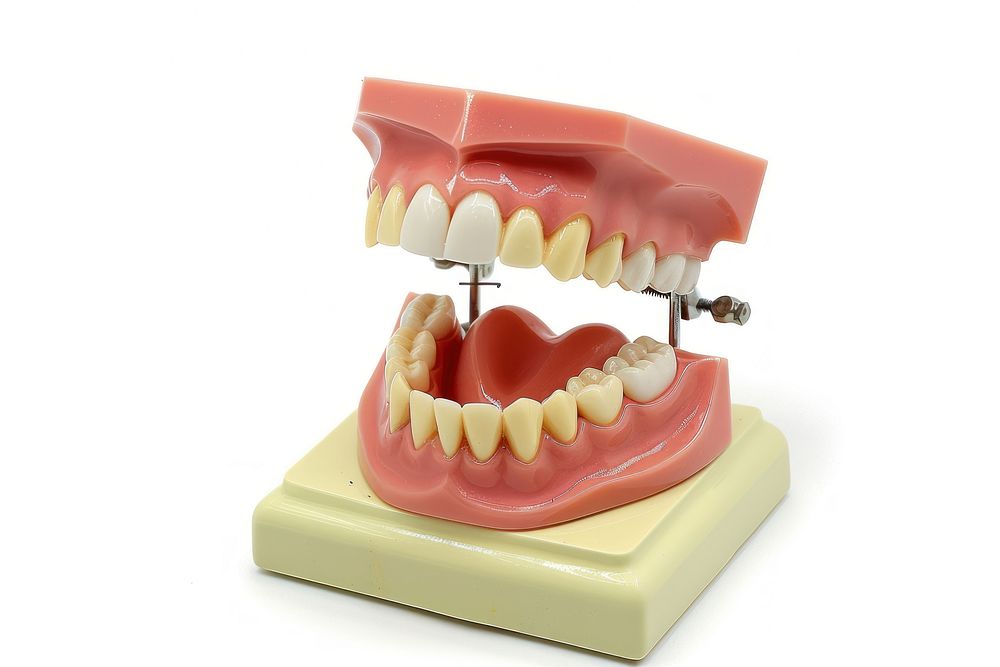 Dentist dental model dessert person mouth.