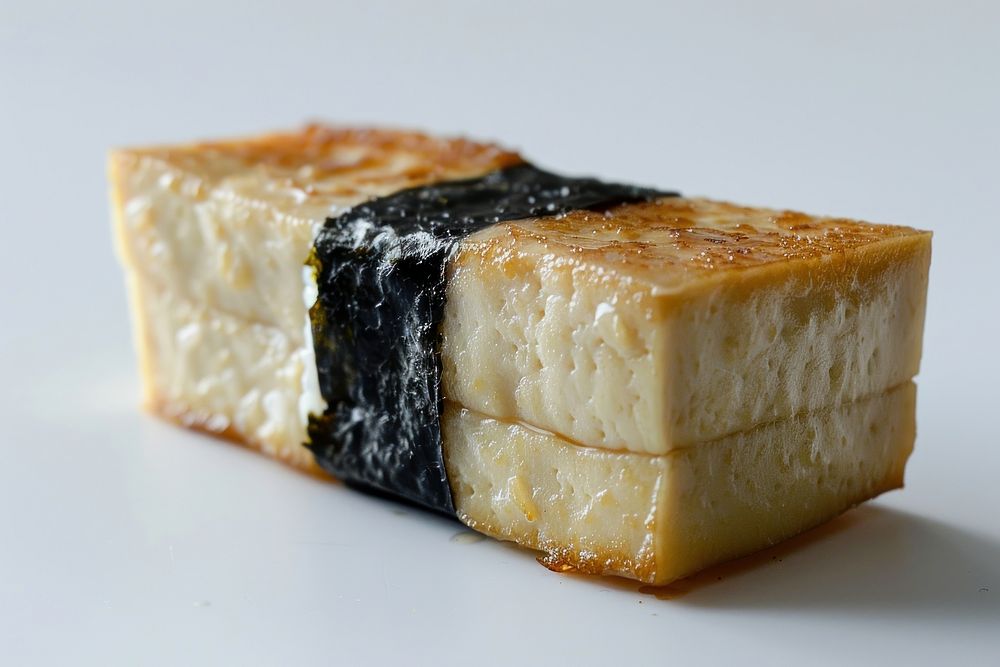 Tofu sushi food cheesecake dessert.