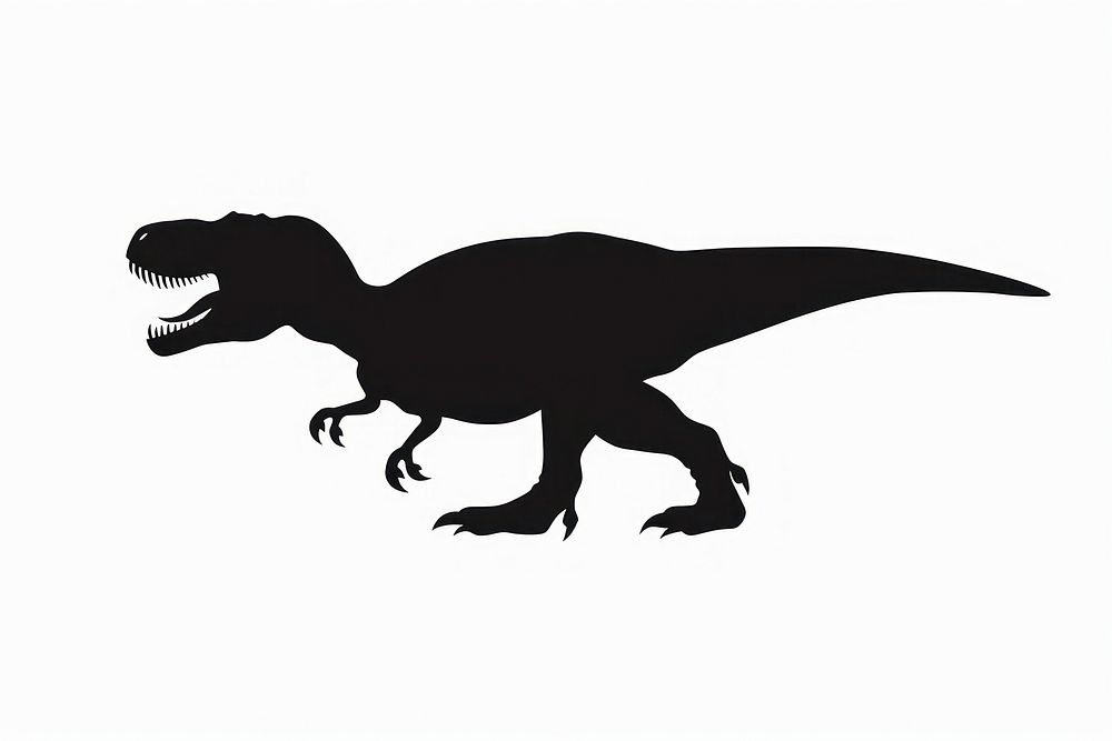 T-rex silhouette t-rex dinosaur reptile.