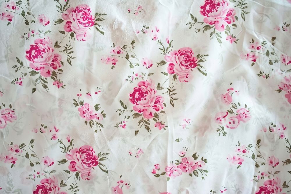 Cute floral tablecloth pattern blossom.