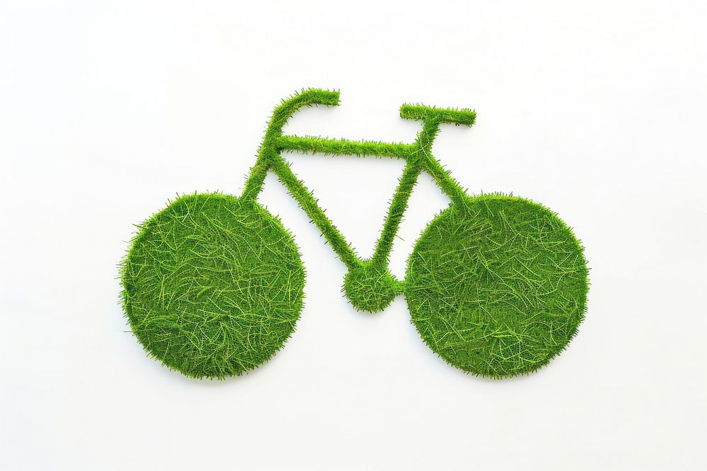 Bicycle shape lawn grass transportation accessories.