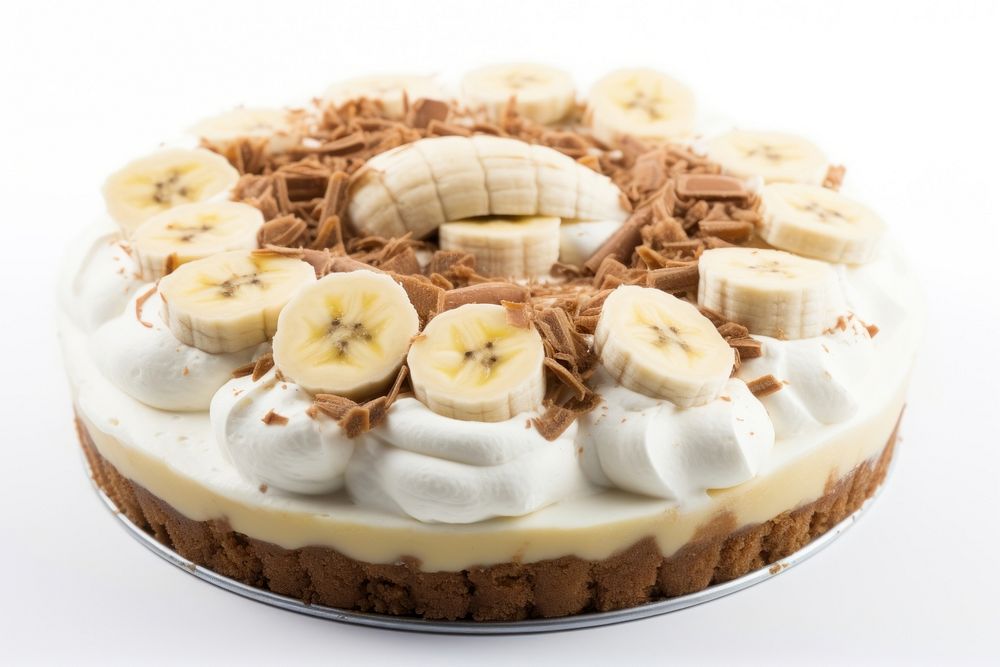 Chocolate banoffee pie produce dessert banana.