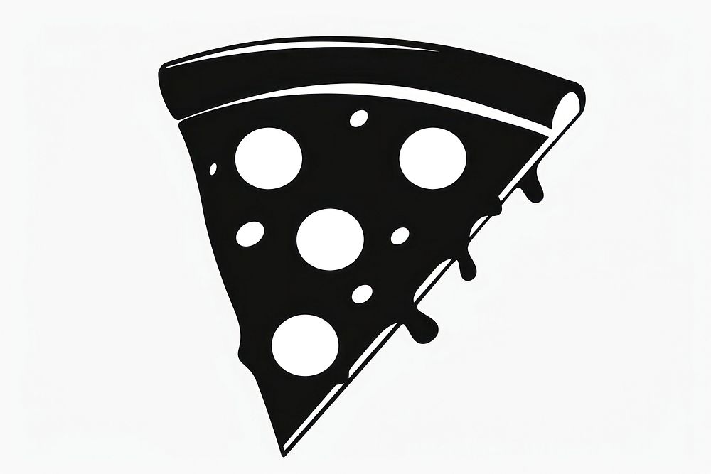 A slice of pizza silhouette accessories accessory appliance.