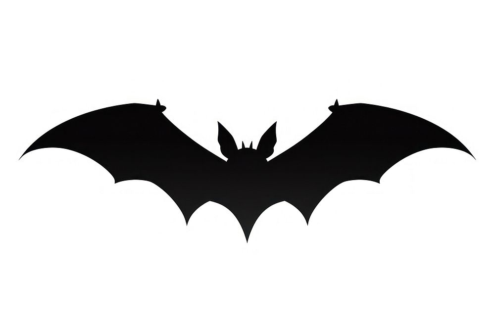 Bat silhouette wildlife symbol animal.