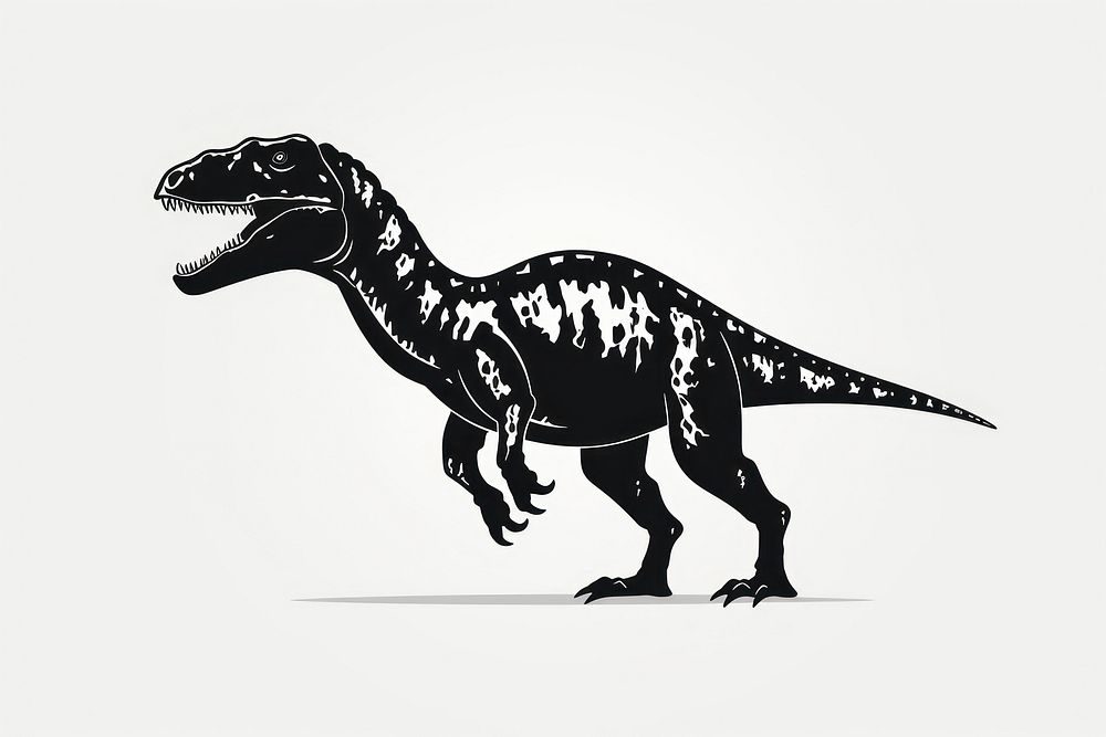 Dinosaur silhouette reptile animal t-rex.