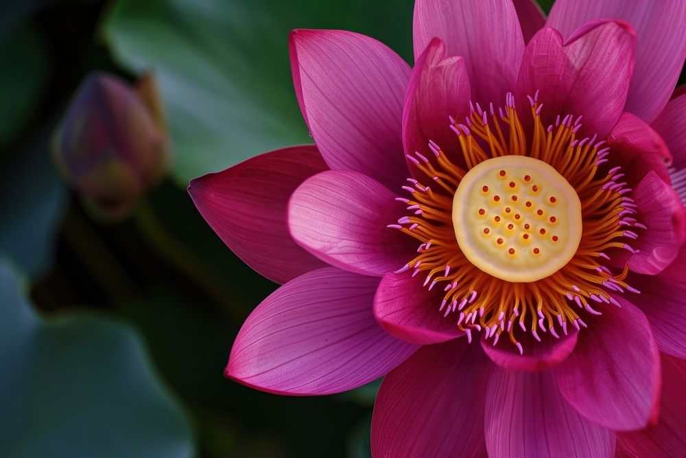 Photo of lotus asteraceae blossom anemone.