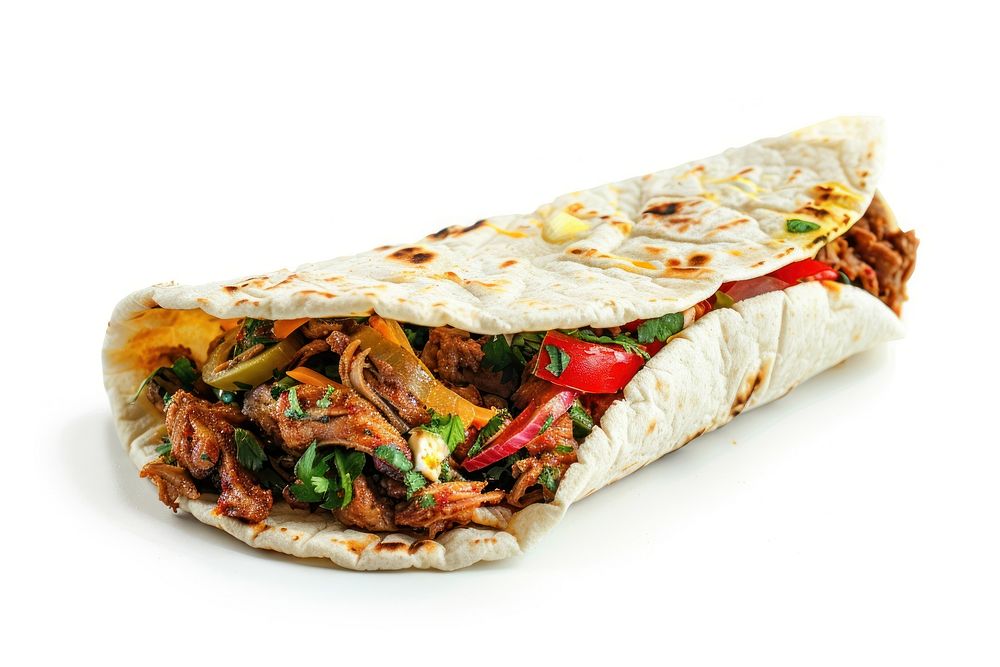 Photo of taco sandwich bread food.