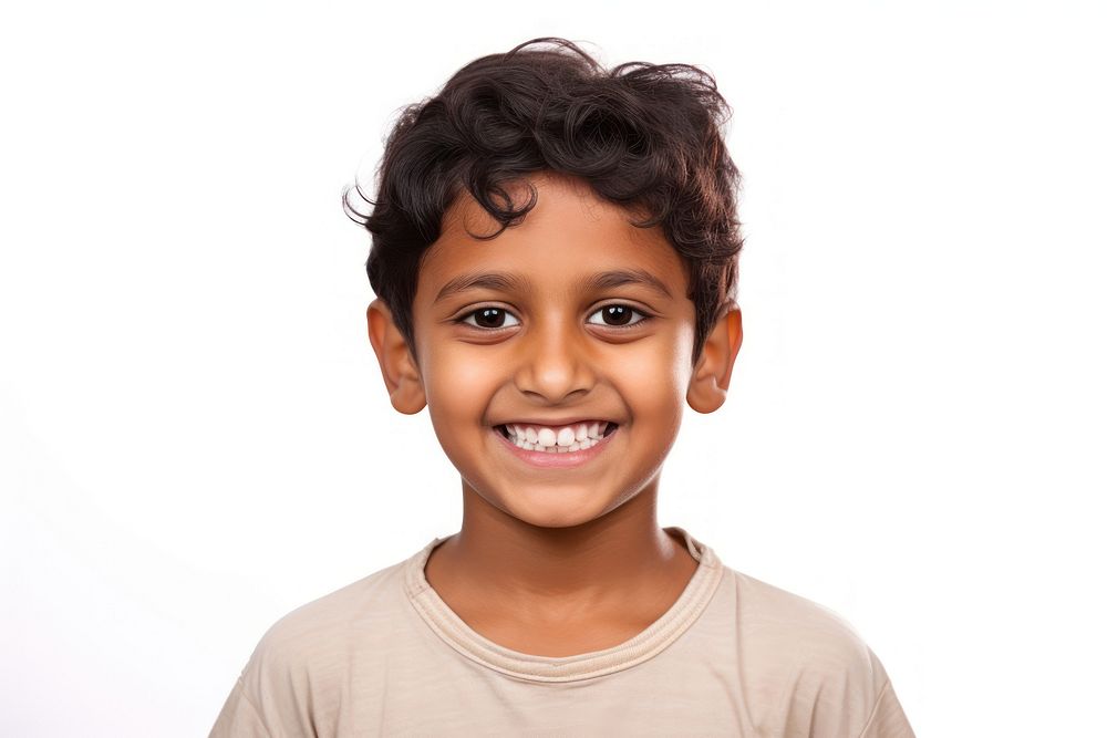 Indian boy smile photo face.
