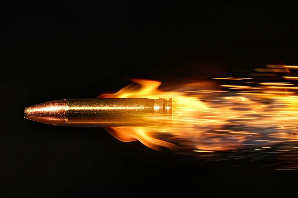Photo of bullet ammunition weaponry.