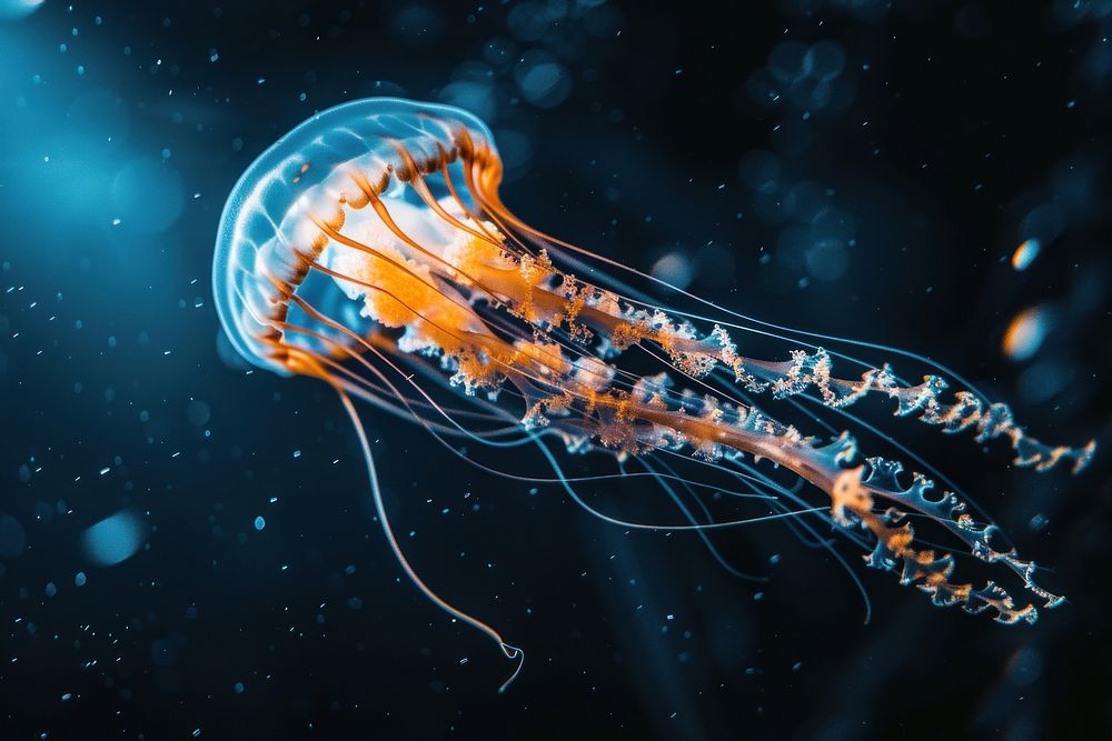 Photo of jelly fish invertebrate jellyfish lobster.