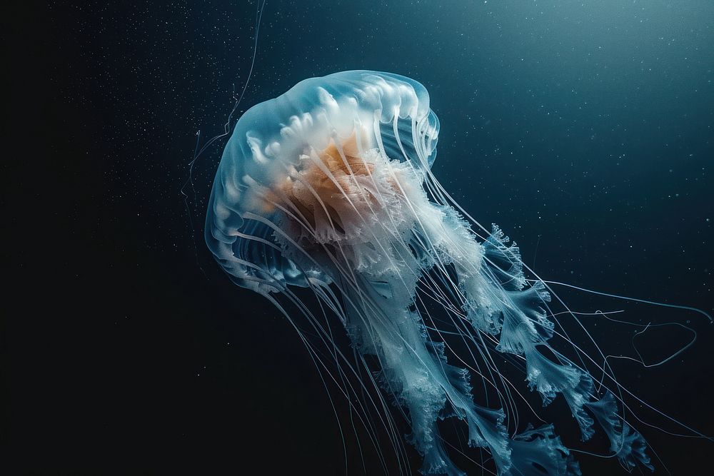 Photo of jelly fish invertebrate jellyfish animal.