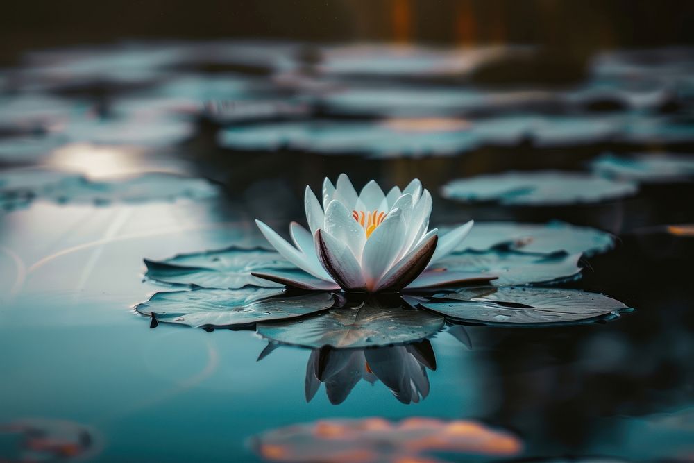 Photo of lotus blossom flower animal.